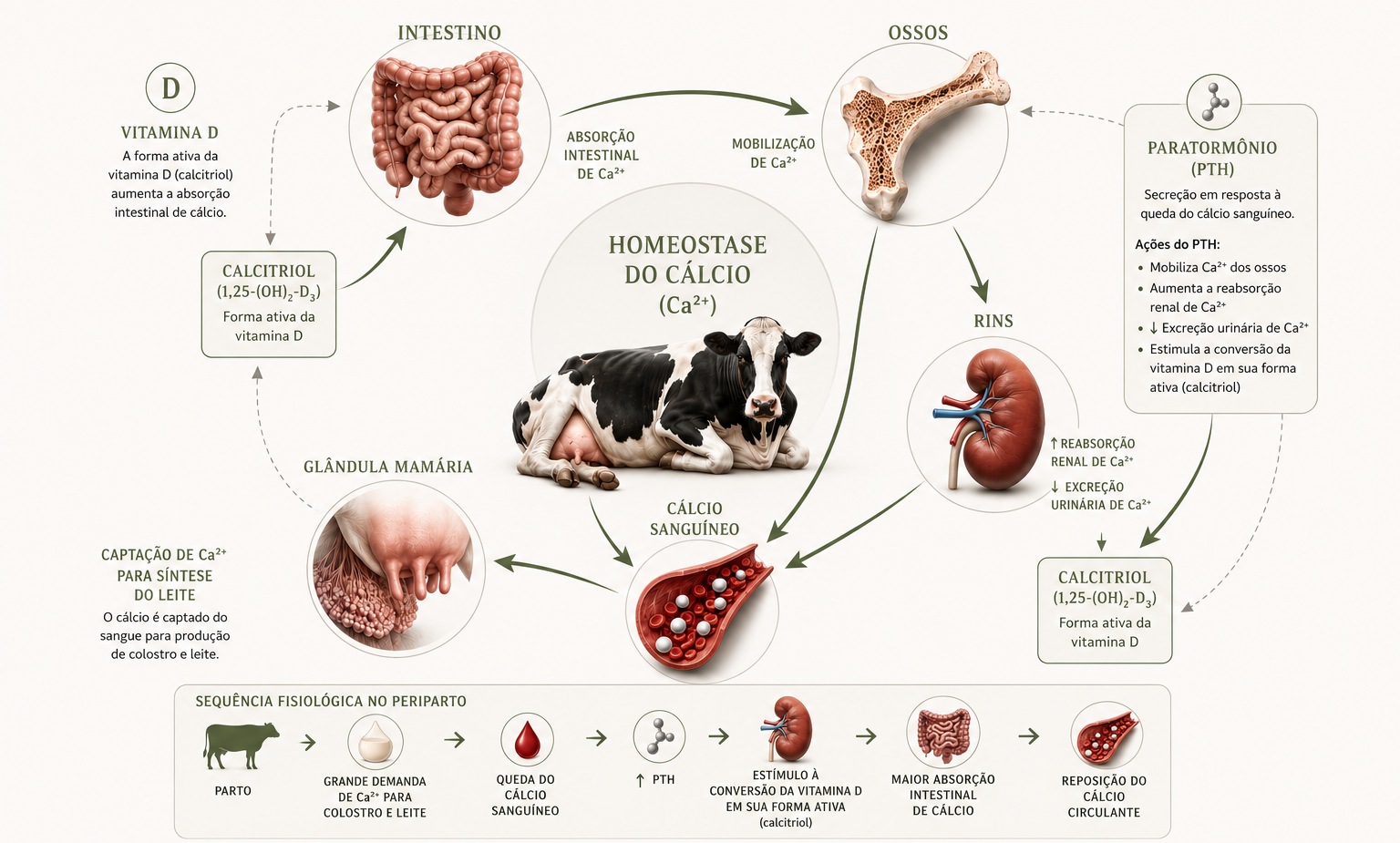 Homeostase do cálcio em vacas